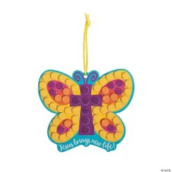 Discount π Religious Butterfly Mosaic Craft Kit - Makes 12 π