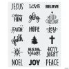 Wholesale 🔔 Religious Christmas Ornament Decal Sheets - 4 Pc. 🥰