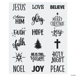 Wholesale 🔔 Religious Christmas Ornament Decal Sheets - 4 Pc. 🥰