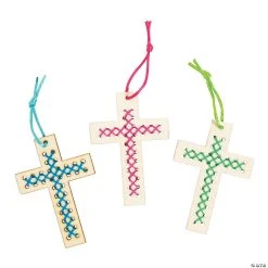 Best Pirce ✔️ Religious Cross Stitch Ornament Craft Kit - Makes 12 ✨