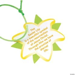 Best Sale ✔️ Religious Easter Lily with Card Craft Kit - Makes 12 ⭐ -Religious Crafts Sales religious easter lily with card craft kit makes 1213961909 a02