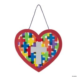 Brand new 🥰 Religious Heart with Crosses Sign Craft Kit – Makes 12 🛒