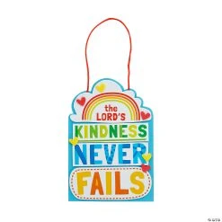 New ⭐ Religious Kindness Never Fails Sign Craft Kit - Makes 12 🤩
