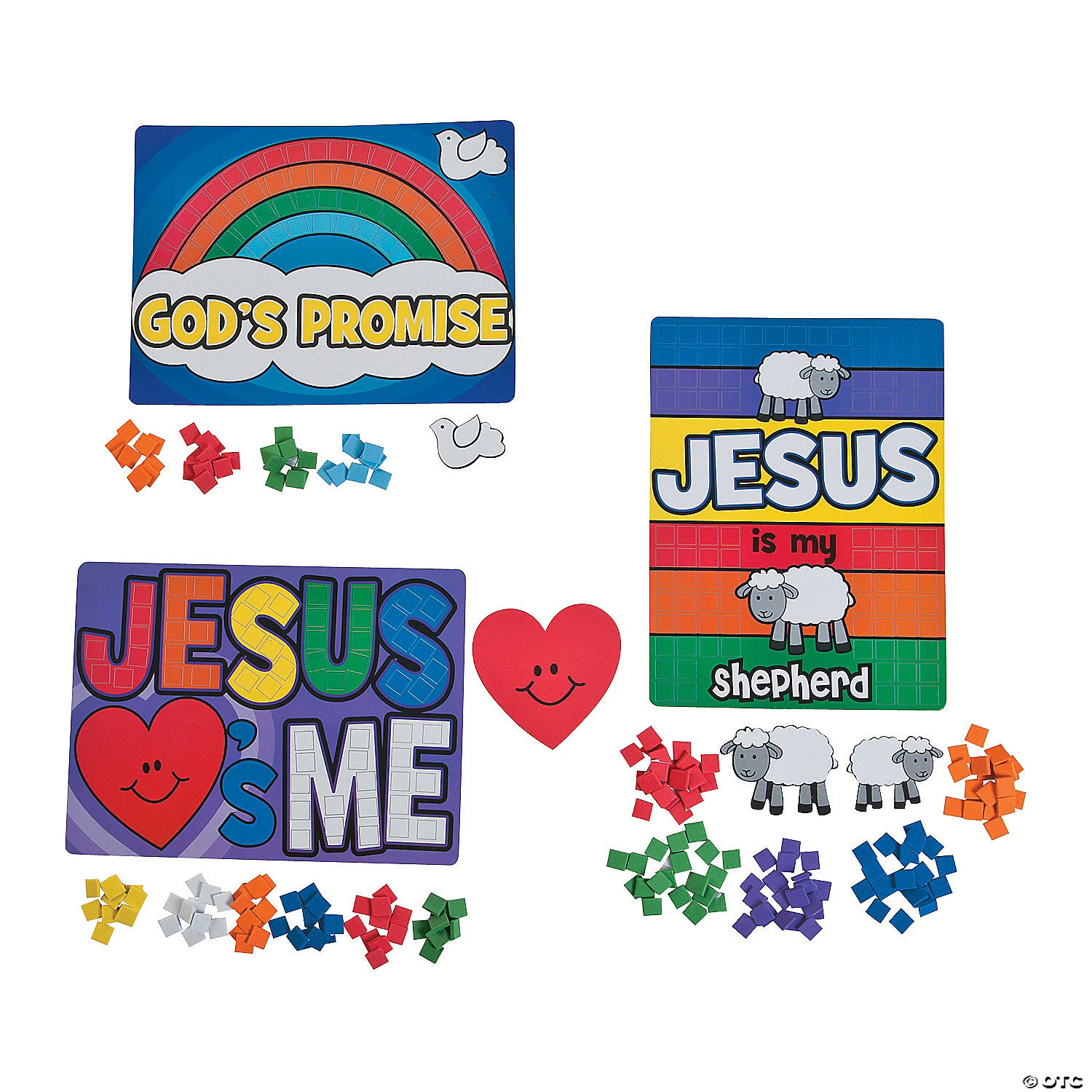 Wholesale π Religious Mosaic Craft Kit - Makes 12 β¨ 2 Wholesale π Religious Mosaic Craft Kit - Makes 12 β¨ - Image 2