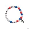 Coupon ⭐ Religious Patriotic Beaded Bracelet Craft Kit - Makes 12 💯