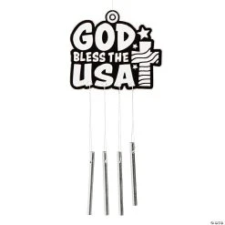 Brand new ✔️ Religious Patriotic Suncatcher Wind Chimes - 12 Pc. 💯
