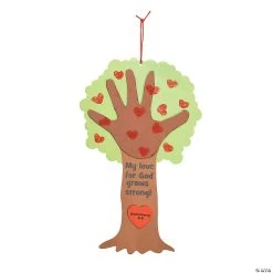 Wholesale 🥰 Religious Valentine Tree Thumbprint Poem Craft Kit- Makes 12 👏