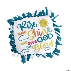 Discount ⭐ Rise & Shine Fleece Tied Pillow Craft Kit - Makes 6 🧨