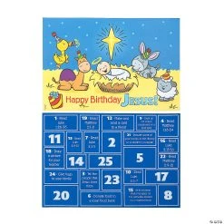Cheapest π Scratch βN Reveal Happy π€© Birthday Jesus Countdown - 12 Pc. β