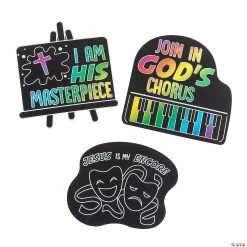 Hot Sale π Studio VBS Magic Color Scratch Shapes - 24 Pc. βοΈ