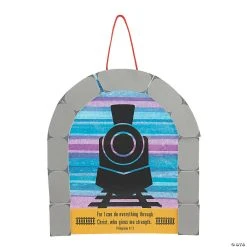 Coupon ⭐ Train with Tunnel Sign Craft Kit - Makes 12 ✔️