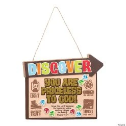 Promo ❤️ Treasure Hunt VBS Verse Sign Craft Kit - Makes 12 🌟