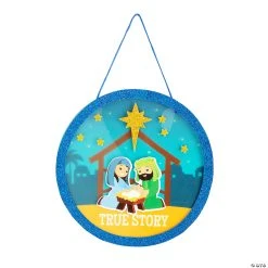 Deals 𧨠True Story Nativity Sign Craft Kit - Makes 12 βοΈ