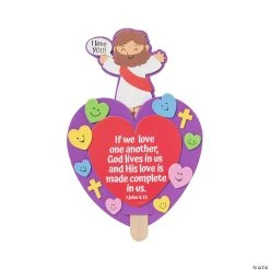 Wholesale π Valentineβs Day Jesus Pop-Up Craft Kit - Makes 12 π