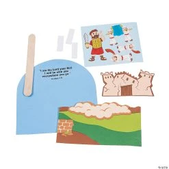 Religious Crafts Shop -Religious Crafts Sales walls of jericho pop up craft kit makes 1213845409 a01