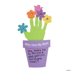 Hot Sale π βWhy I Love My Motherβ Handprint Craft Kit - Makes 12 π