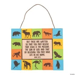 Promo 🔥 Wild Encounters VBS Verse Sign Craft Kit - Makes 12 ⌛