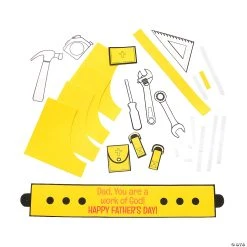 Religious Crafts Shop -Religious Crafts Sales work of god father s day tool belt craft kit 12 pc 13968954 a01